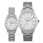 Alexandre Christie Primo Style AC 1008 MD & AC 1008 LD Silver Dial White Stainless Steel